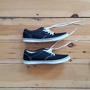 Vans black canvas